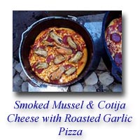 Smoked Mussel Pizza